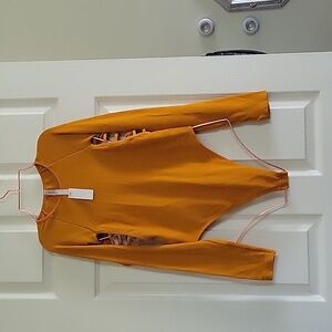 Ribbed Cutout Bodysuit